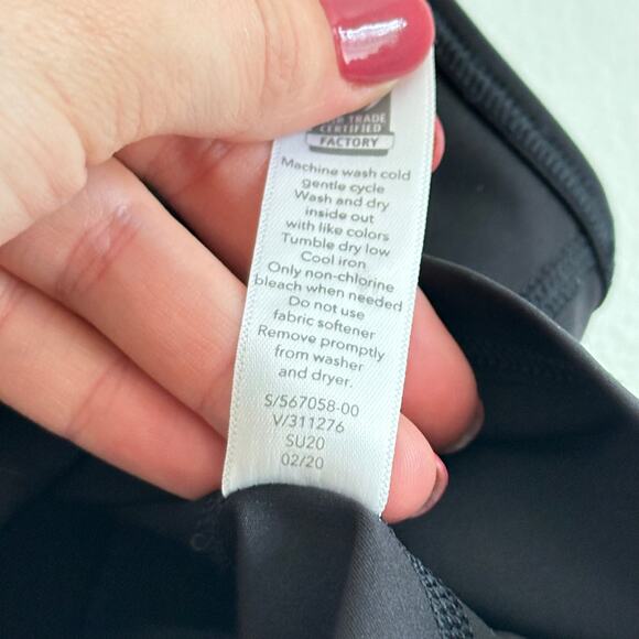 Athleta Accelerate Crop Tank Top Black M - Picture 6 of 7